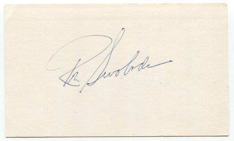 Ron Swoboda Signed 3x5 Index Card Autographed Baseball 1969 New York Mets