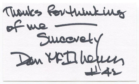 Don McIlhenny Signed 3x5 Index Card Autographed NFL Football Green Bay Packers