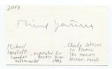 Michael Ignatieff Signed 3x5 Index Card Autographed Signature Author Politician