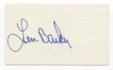 Len Barker Signed 3x5 Index Card Autographed Baseball Perfect Game
