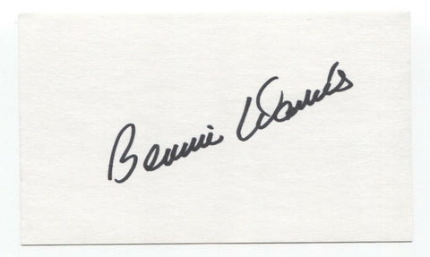 Bennie Daniels Signed 3x5 Index Card Baseball Autographed Signature No Hitter