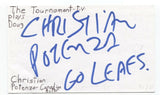 Christian Potenza Signed 3x5 Index Card Autographed Signature Actor Total Drama