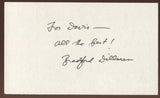 Bradford Dillman Signed Index Card Autographed 1993 Autographed 