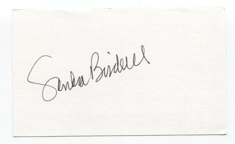 Sandra Birdsell Signed 3x5 Index Card Autographed Signature Author Writer