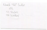 Edward R. Barker Jr Signed 3x5 Index Card Autographed Signature Steelers NFL