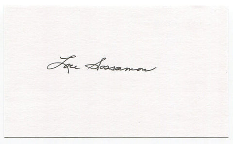 Louis Sossamon Signed 3x5 Index Card Autographed NFL Football New York Yankees