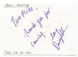 Ben Porter Signed Album Page Autographed Signature Inscribed "To Mike" 