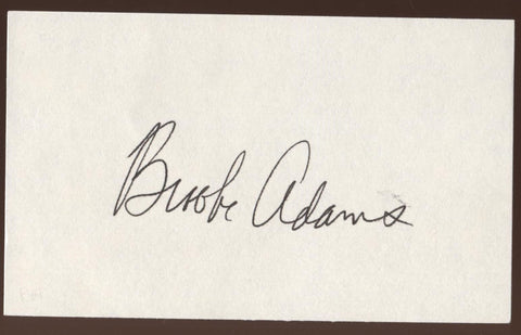 Brooke Adams Signed Index Card Signature Vintage Autographed AUTO 