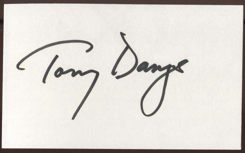 Tony Danza Signed Index Card Signature Vintage Autographed AUTO Who's The Boss