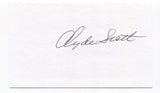 Clyde Scott Signed 3x5 Index Card Autographed NFL Football Philadelphia Eagles