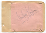 Don Taylor and Sam Jack Kaufman Signed Album Page Autographed Director Filmmaker