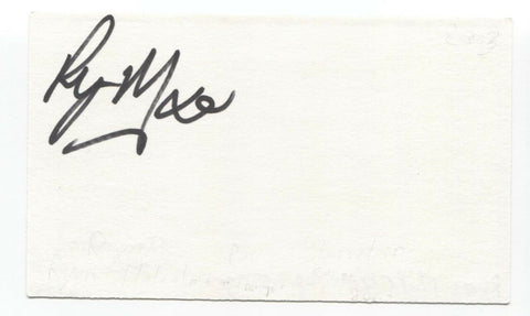 Ryan Malcolm Signed 3x5 Index Card Autographed Signature Canadian Idol Singer