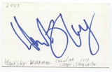 Hawksley Workman Signed 3x5 Index Card Autographed Signature Singer Songwriter