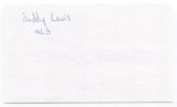 Buddy Lewis Signed 3x5 Index Card Autographed MLB Baseball Washington Senators