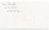 Rico Petrocelli Signed 3x5 Index Card Autographed MLB Baseball Boston Red Sox