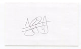 Jordan Schafer Signed 3x5 Index Card Autographed MLB Baseball Atlanta Braves