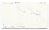 Ours - Dave Milone Signed 3x5 Index Card Autographed Signature Band