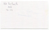 Bob Borkowski Signed 3x5 Index Card Autographed Baseball Chicago Cubs Cincinnati