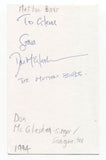 The Mutton Birds - Don McGlashan Signed 3x5 Index Card Autograph Blam Blam Blam