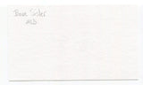 Dave Sisler Signed 3x5 Index Card Autographed MLB Baseball Boston Red Sox