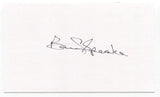 Bob Speake Signed 3x5 Index Card Autographed MLB Baseball Chicago Cubs