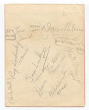 1950 Seton Hall Basketball Team Signed Album Page Autographed