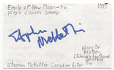 Stephen McHattie Signed 3x5 Index Card Autograph Signature Actor