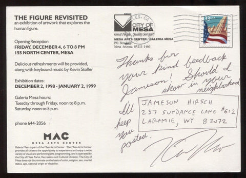 Ken Mora Signed Post Card Autographed Signature Comic Artist 