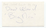 David Leland Signed 3x5 Index Card Autographed Directer Wish You Were Here