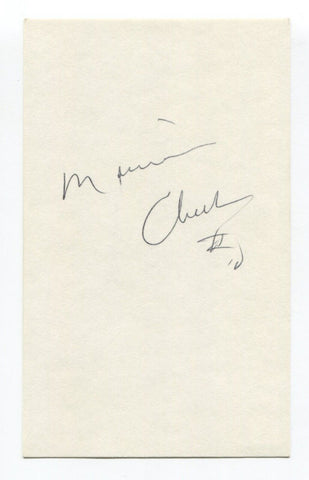 Maurice Cheeks Signed 3x5 Index Card Autographed Basketball Philadelphia 76ers