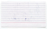 Benjamin Arthur Signed 3x5 Index Card Autographed Signature Actor Less Than Kind