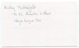 Mickey Stubblefield Signed 3x5 Index Card Autographed Kansas City Monarchs