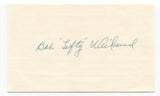 Bob Weiland Signed 3x5 Index Card Autographed Signature Baseball Boston Red Sox