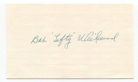 Bob Weiland Signed 3x5 Index Card Autographed Signature Baseball Boston Red Sox