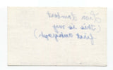 Lisa Lambert Signed 3x5 Index Card Autographed Actress HER FIRST AUTOGRAPH