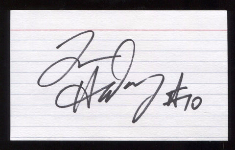 Tim Hardaway Signed 3x5 Index Card Autographed Signature NBA Basketball