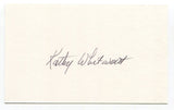 Kathy Whitworh Signed 3x5 Index Card Autograph Golf LPGA World Golf Hall of Fame