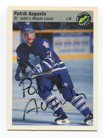 1993 Classic Pro Prospects Patrik Augusta Signed Card Hockey Autograph AUTO #36