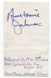 Anne-Marie Johnson Signed 3x5 Index Card Autographed Signature Actress