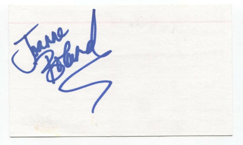 Joanne Boland Signed 3x5 Index Card Autograph Signature Actress Train 48 Saw