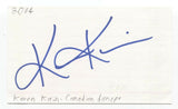 Karen Kain Signed 3x5 Index Card Autograph Signature Dancer
