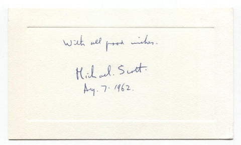 Michael Scott Signed Card Autographed Signature Priest South African Activist