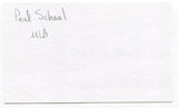 Paul Schaal Signed 3x5 Index Card Autographed MLB Baseball California Angels