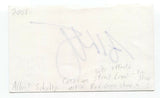 Albert Schultz Signed 3x5 Index Card Autographed Signature Actor 