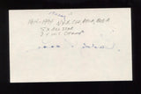 Buddy Rosar Signed 3x5 Index Card Signature Autograph Baseball