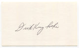 Dick Kryhoski Signed 3x5 Index Card Autographed Baseball MLB New York Yankees