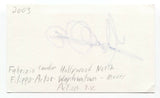 Fab Filippo Signed 3x5 Index Card Autographed Signature Actor