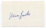 Warren Brusstar Signed 3x5 Index Card Baseball Autographed Signature 