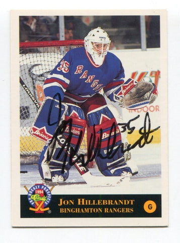 1994 Classic Pro Prospects Jon Hillebrant Signed Card Hockey Autograph AUTO #162