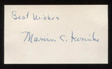 Marvin Korinke Signed Card  Autographed Orchestra AUTO Signature Organist